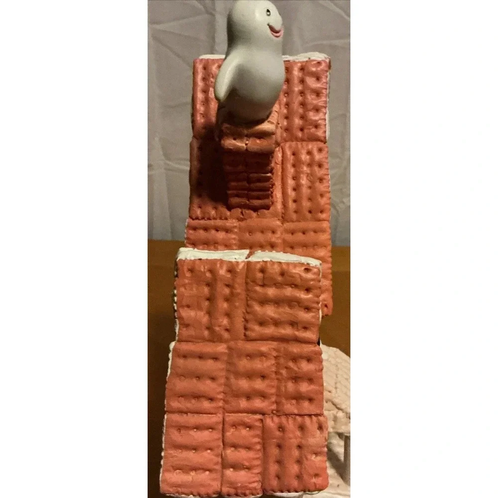 Halloween Gingerbread Pink Pastel Haunted House with Ghost 13.5 